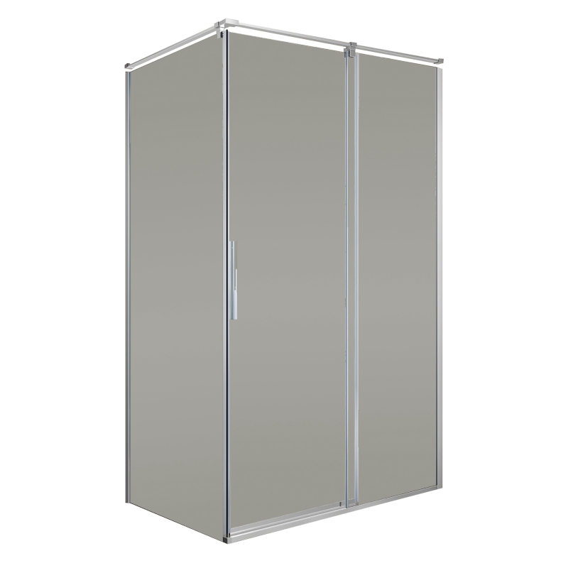 Душевая кабина Volle Leon раздвижная120х90 см хром/тонированное стекло 10-22-244glass