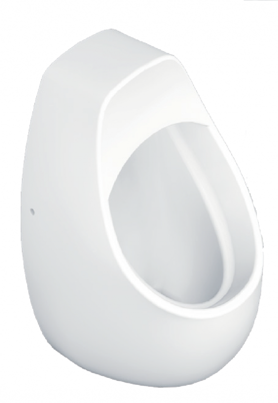 Пісуар підвісний Volle Virgo безободковий 35,5х40 см підведення води ззаду кераміка білий 13-23-588