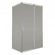 Душевая кабина Volle Leon раздвижная120х90 см хром/тонированное стекло 10-22-244glass