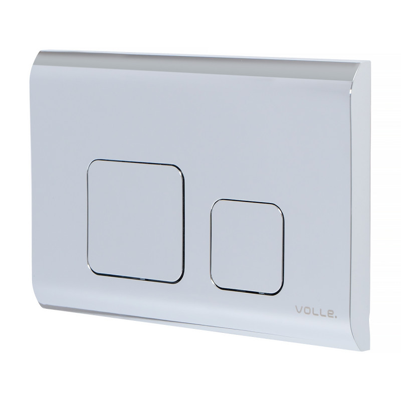 Кнопка змиву для унітазу Volle Cuadra Evo пластик хром 222111