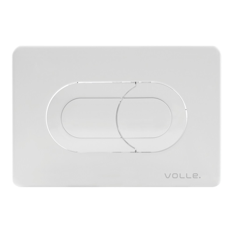 Кнопка смыва для унитаза Volle Ego Neo пластик белый 221134