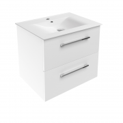 Тумба с раковиной Volle Nemo New 60 см подвесная МДФ/ДСП белый 15-17-60N