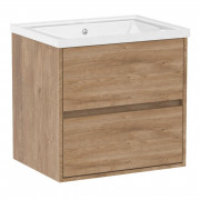 Тумба с раковиной Volle Teo 65 см подвесная ДСП дуб Готланд 15-88-610Dr