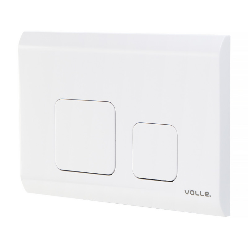 Кнопка змиву для унітазу Volle Cuadra Evo пластик білий глянець 222114