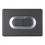 Кнопка смыва для унитаза Volle Ego Neo пластик черный soft-touch 221133