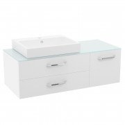 Тумба с раковиной Volle Leon 120 см подвесная МДФ белый 1911.311207