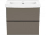 Тумба з раковиною Volle Oliva 65 см підвісна МДФ/ДСП капучино 15-45-61C