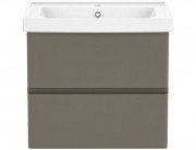 Тумба с раковиной Volle Oliva 65 см подвесная МДФ/ДСП капучино15-45-61C