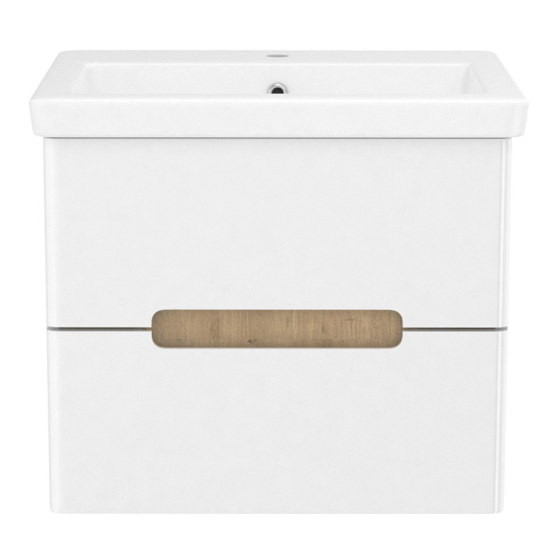 Тумба с раковиной Volle Solo 60 см подвесная МДФ/ДСП белый 1910.306007