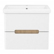 Тумба с раковиной Volle Solo 60 см подвесная МДФ/ДСП белый 1910.306007