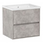 Тумба с раковиной Volle Teo 65 см подвесная ДСП бетон 15-88-61C