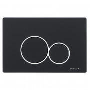 Кнопка смыва для унитаза Volle Viso Evo пластик черный soft-touch 222123