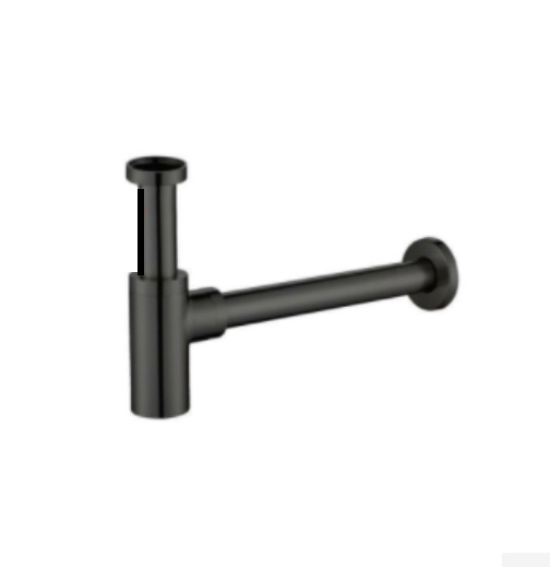 Сифон для раковины Volle с цилиндрической колбой латунь темно-серый 9000.094205