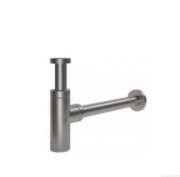 Сифон для раковины Volle с цилиндрической колбой латунь матовый никель 9000.094202