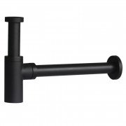 Сифон для раковини Volle з циліндричної колбою латунь матовий чорний 9000.094204
