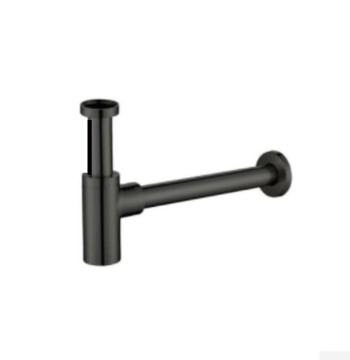 Сифон для раковины Volle с цилиндрической колбой латунь темно-серый 9000.094205