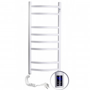 Электрический полотенцесушитель Navin Камелия 360х800 левый сенсор с таймером окрашенная сталь белый 12-007133-3680