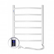 Электрический полотенцесушитель Navin Камелия 480х600 правый сенсор с таймером окрашенная сталь белый 12-007033-4860
