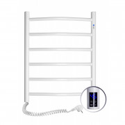 Электрический полотенцесушитель Navin Камелия 480х600 левый сенсор с таймером окрашенная сталь белый 12-007133-4860