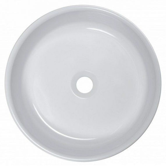 Раковина для ванної кімнати Fancy Marble Diana Ø42 см штучний камінь білий матовий 4904103