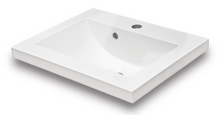 Раковина для ванной Fancy Marble Jody 49,6х38,7 см искусственный камень белый матовый 1605103