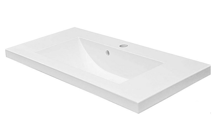 Раковина для ванной Fancy Marble Jody 79,8х39 см искусственный камень белый матовый 1608103