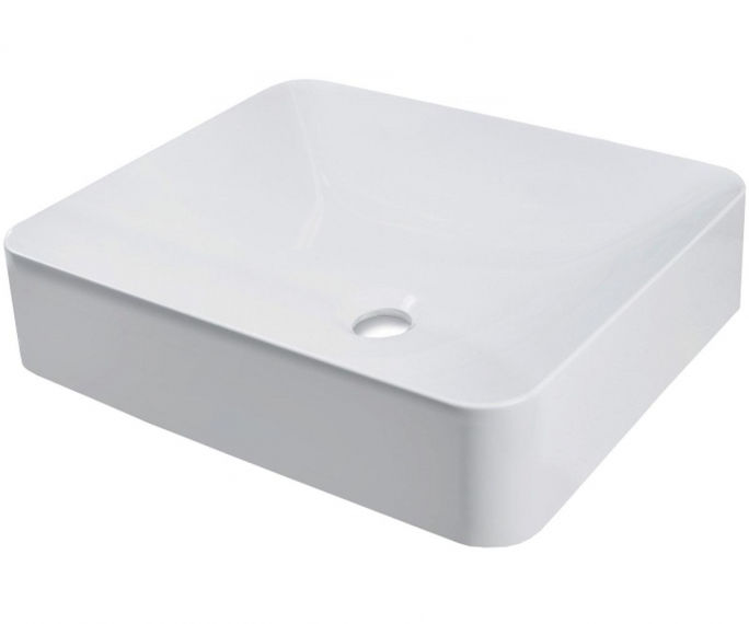 Раковина для ванної Fancy Marble Kim 44,7 х37, 7 см штучний камінь білий матовий 5004103