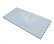 Раковина Fancy Marble Lucia 100х48 см штучний камінь білий матовий 1310103