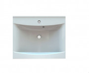 Раковина для ванной Fancy Marble Lucia 60х48 см искусственный камень белый матовый 1306103