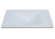 Раковина для ванної Fancy Marble Lucia 80х48 см штучний камінь білий матовий 1308103