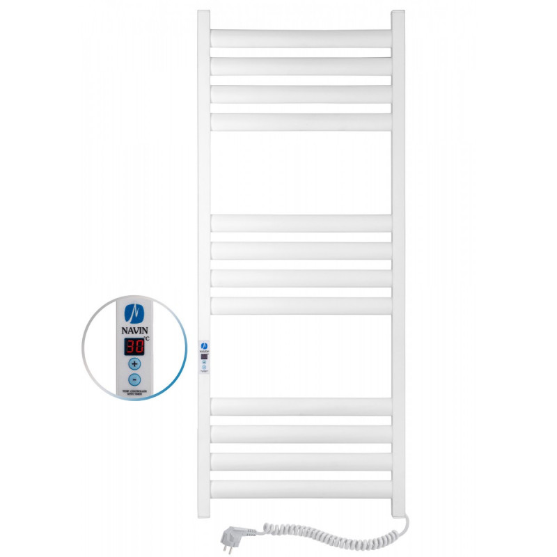 Рушникосушарка електрична Navin Ellipse 500х1200 Digital правий пофарбована сталь білий оксамит 12-845052-5012