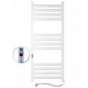 Электрический полотенцесушитель Navin Ellipse 500х1200 Digital правый окрашенная сталь белый бархат 12-845052-5012