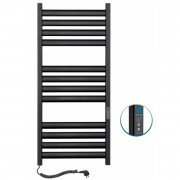 Рушникосушарка електрична Navin Ellipse 500х1200 Digital лівий забарвлена сталь чорний муар 12-245152-5012