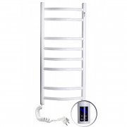 Электрический полотенцесушитель Navin Камелия 360х800 левый сенсор с таймером окрашенная сталь белый 12-007133-3680