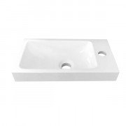 Раковина для ванної Fancy Marble Ida 400C 39,8х21,8 см штучний камінь білий матовий 1704103