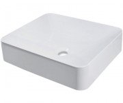 Раковина для ванної Fancy Marble Kim 44,7 х37, 7 см штучний камінь білий матовий 5004103