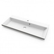 Раковина для ванної Fancy Marble Laurine 99,8х45 см штучний камінь білий матовий 1999103