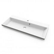 Раковина для ванної Fancy Marble Laurine 99,8х45 см штучний камінь білий матовий 1999103