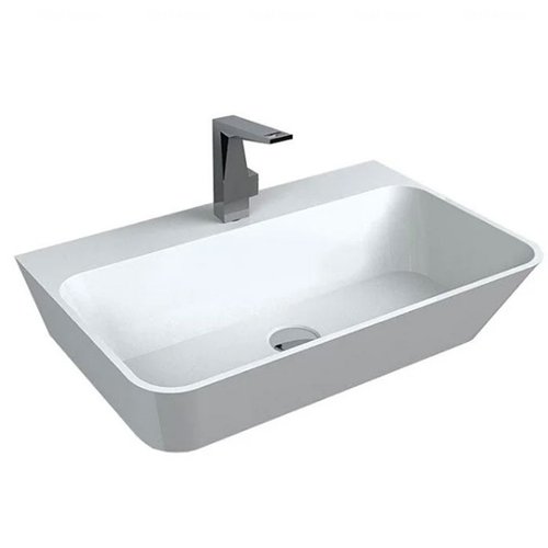 Раковина для ванної Fancy Marble Lewi 61х40 см штучний камінь білий матовий 8806103