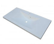 Раковина Fancy Marble Lucia 100х48 см штучний камінь білий матовий 1310103