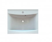 Раковина для ванної Fancy Marble Lucia 60х48 см штучний камінь білий матовий 1306103