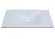 Раковина для ванной Fancy Marble Lucia 80х48 см искусственный камень белый матовый 1308103