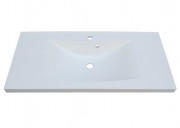 Раковина для ванной Fancy Marble Lucia 80х48 см искусственный камень белый матовый 1308103