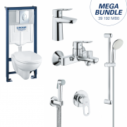 Комплект Grohe Mega Bundle унитаз с инсталляцией и набор смесителей для ванной 39192MВ0