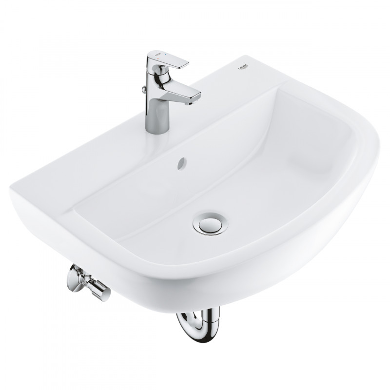 Раковина Grohe Bau Ceramic 60,9х44,2 см із змішувачем StartFlow та сифоном 39472000