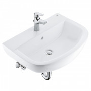 Раковина Grohe Bau Ceramic 60,9х44,2 см із змішувачем StartFlow та сифоном 39472000