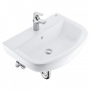 Раковина Grohe Bau Ceramic 60,9х44,2 см із змішувачем StartFlow та сифоном 39472000