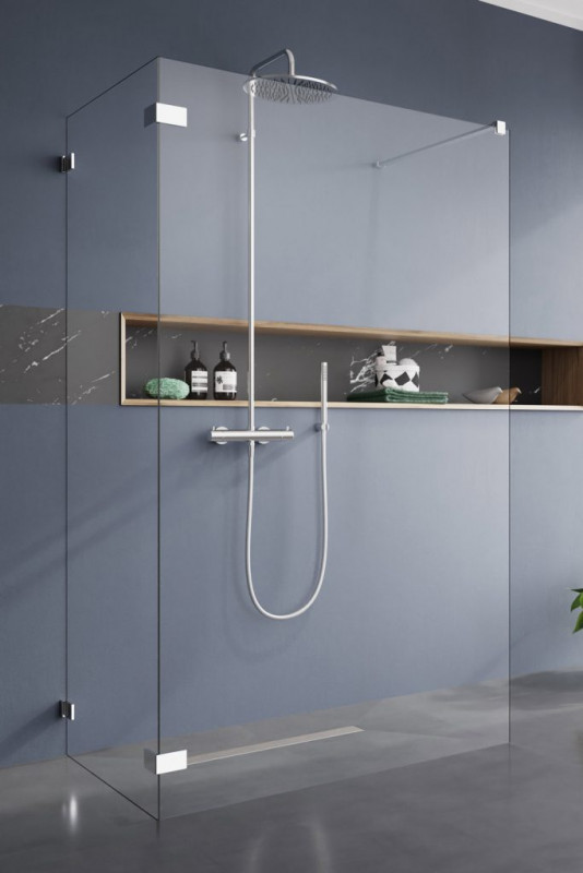 Душова перегородка фронтальна частина Radaway Euphoria Walk-in VI 90 см хром/прозоре скло 383171-01-01