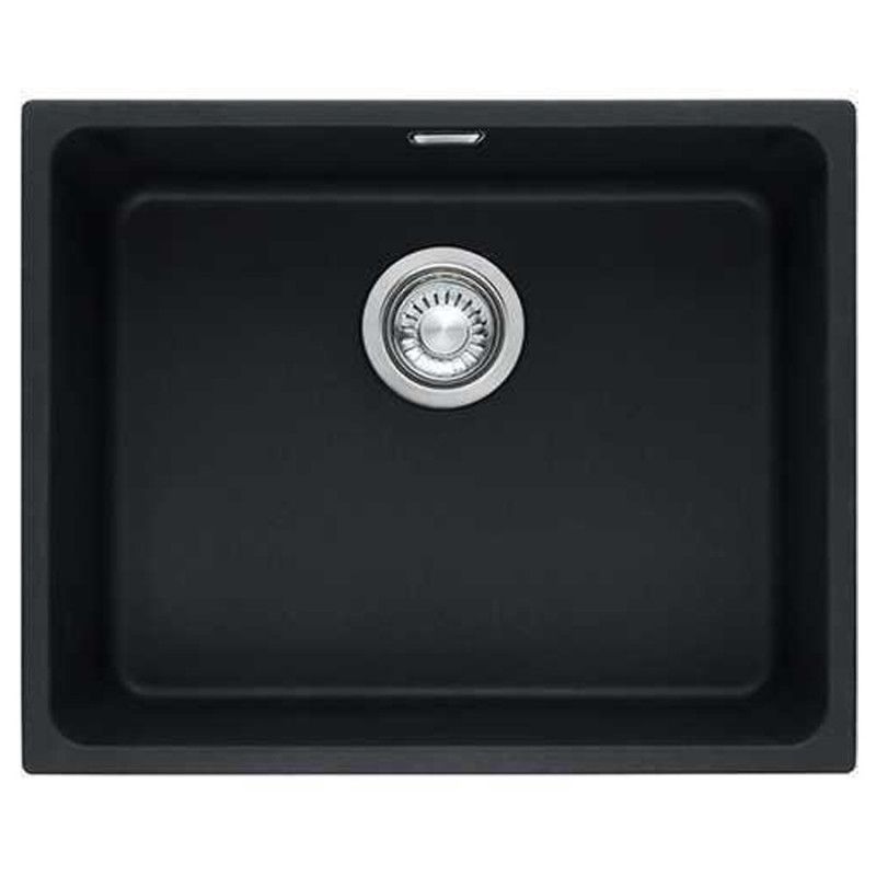 Мойка для кухни Franke Kubus KBG 110-50 54х44 см под столешницу Fragranite черный матовый 125.0631.517