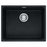 Мойка для кухни Franke Kubus KBG 110-50 54х44 см под столешницу Fragranite черный матовый 125.0631.517